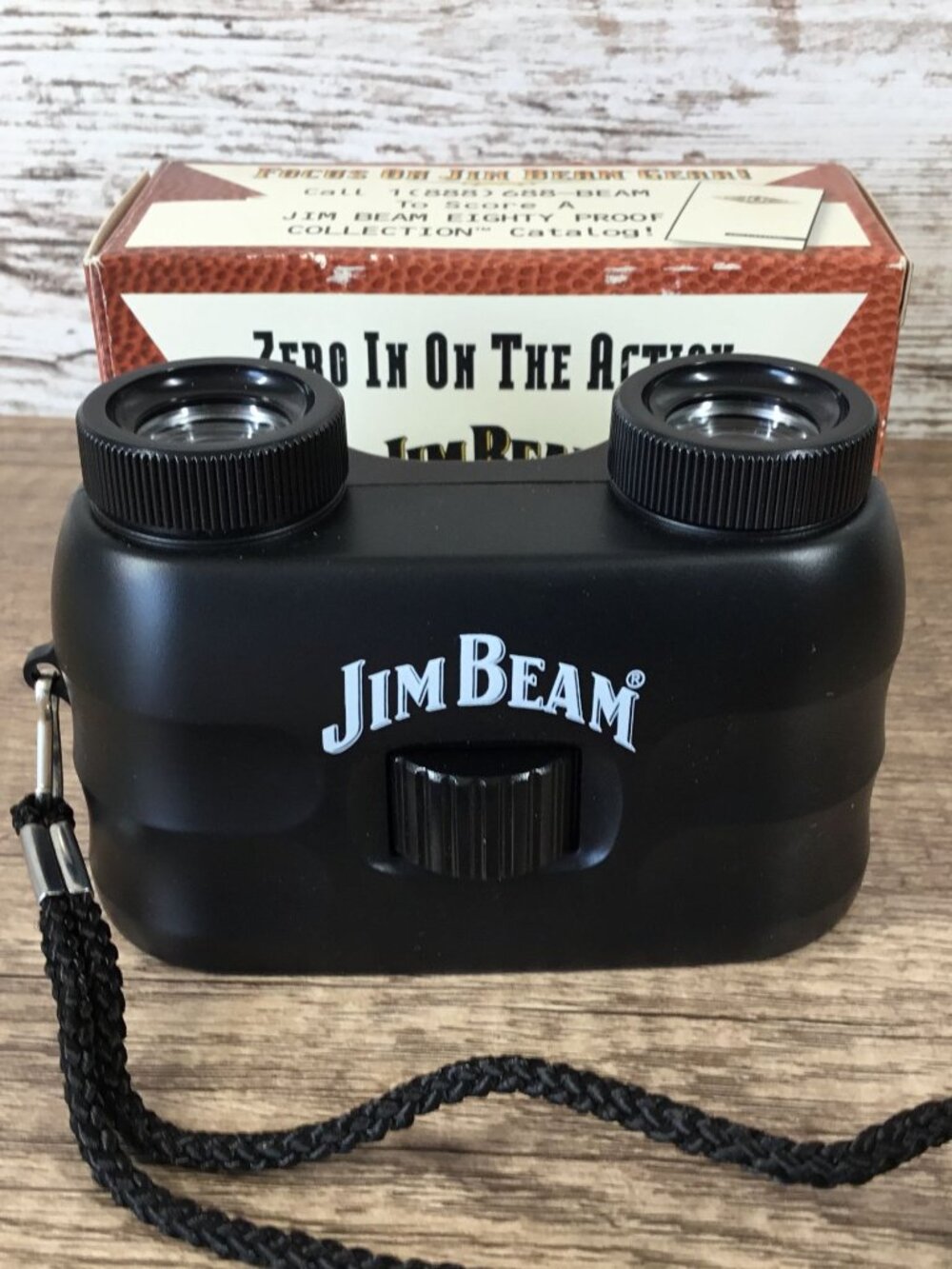 Jim Beam Promotional Binoculars Black Compact Design With Original Box